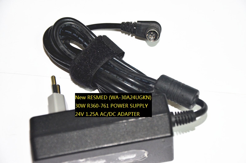 100% Brand New 24V 1.25A AC/DC ADAPTER RESMED (WA-30A24UGKN) 30W R360-761 POWER SUPPLY